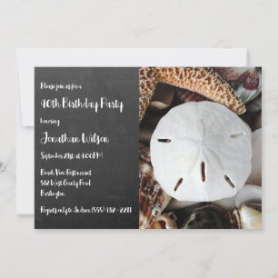 Invitación de cumpleaños con pizarra de dólar de a