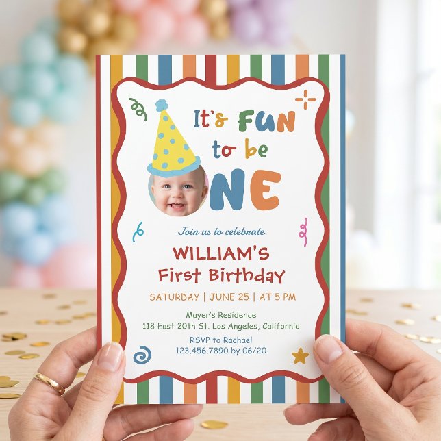 Invitación de cumpleaños con sombrero divertido de (Subido por el creador)
