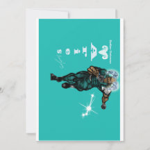 Invitación de cumpleaños con tema Aries.