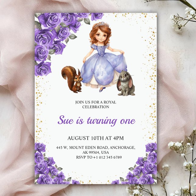 Invitación de cumpleaños con tema de cuento de had (Subido por el creador)