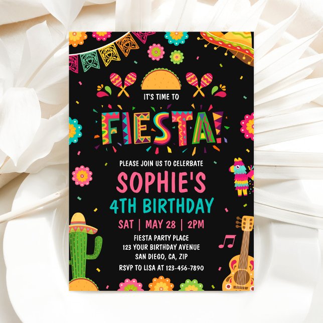 Invitación de cumpleaños con tema de fiesta (Subido por el creador)