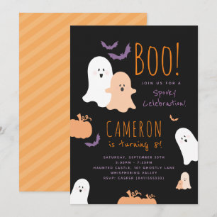 Invitación de cumpleaños con tema de Halloween