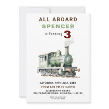 Invitación de cumpleaños con tema de personalizabl