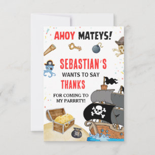 Invitación de cumpleaños con tema de pirata
