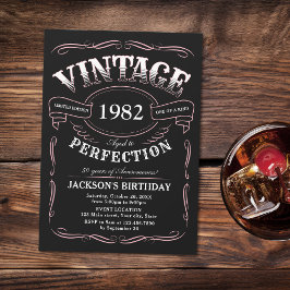 Invitación de cumpleaños con tema de Whiskey Age V