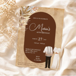 Invitación de cumpleaños con tema Filipiniana Fili