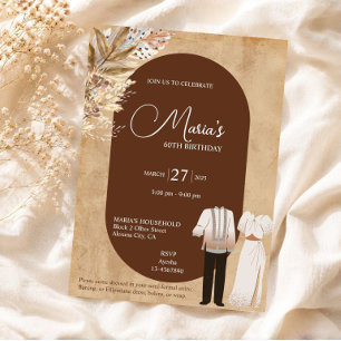 Invitación de cumpleaños con tema Filipiniana Fili