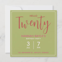 Invitación de Cumpleaños con Tema Floral | Tarjeta
