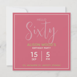 Invitación de Cumpleaños con Tema Floral | Tarjeta
