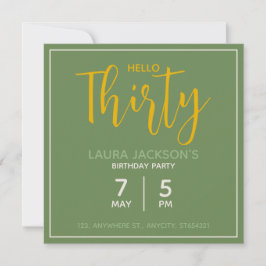 Invitación de Cumpleaños con Tema Floral | Tarjeta