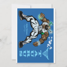 Invitación de cumpleaños con tema Tauro.