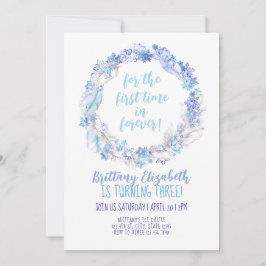 Invitación de cumpleaños congelada a cualquier eda