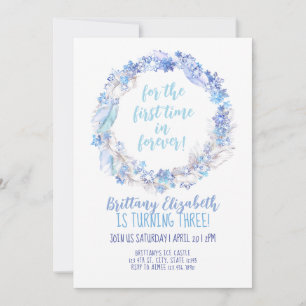 Invitación de cumpleaños congelada a cualquier eda