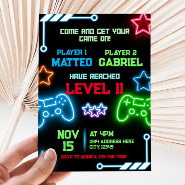 Invitación de cumpleaños conjunta de Fiesta de jue (Subido por el creador)