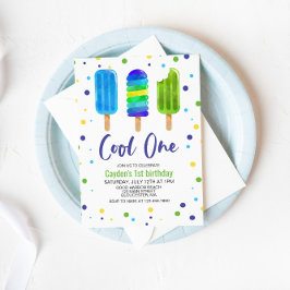 Invitación de cumpleaños Cool One 1er