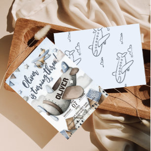 Invitación de cumpleaños de 3 niños