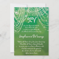 Invitación de cumpleaños de 5 x 7 Glitz Glimmer Qu