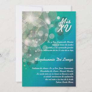 Invitación de cumpleaños de 5 x 7 Glitz Glimmer Qu