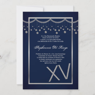 Invitación de cumpleaños de 5 x 7 para el Diamante