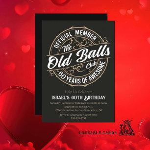 Invitación de cumpleaños de 60 años