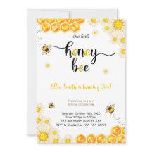 Invitación de cumpleaños de abeja