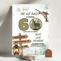 Invitación de cumpleaños de adulto de camuflaje de