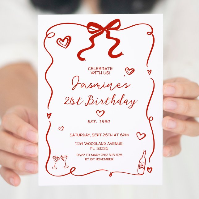 Invitación de cumpleaños de adultos dibujados por  (Subido por el creador)