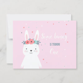 Invitación de cumpleaños de algún conejito