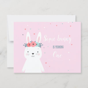 Invitación de cumpleaños de algún conejito