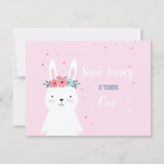 Invitación de cumpleaños de algún conejito
