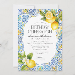 Invitación de cumpleaños de Amalfi a la costa cost