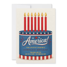 Invitación de Cumpleaños de América 4 de Julio