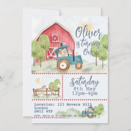 Invitación de cumpleaños de amigos del corral