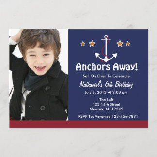 Invitación de cumpleaños de Anchor Away