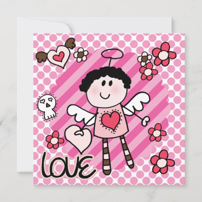 Invitación de cumpleaños de Angels y Devils (Anverso)