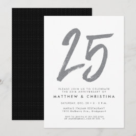 Invitación de cumpleaños de aniversario de 25 años