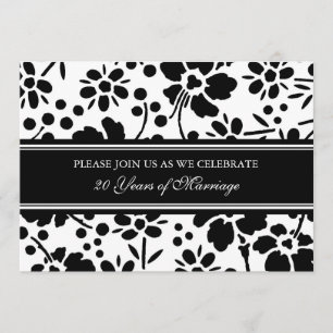 Invitación de cumpleaños de aniversario número 20