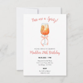Invitación de cumpleaños de Aperol Spritz