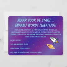 Invitación de cumpleaños de astronáutica – Cumplea