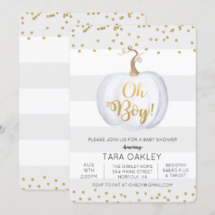 Invitación de Cumpleaños de Baby Shower de Niño co