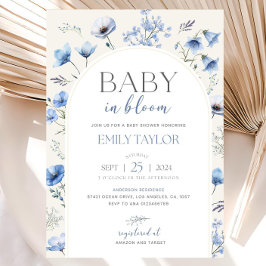 Invitación de Cumpleaños de Baby Shower Editable N