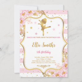 Invitación de cumpleaños de bailarina