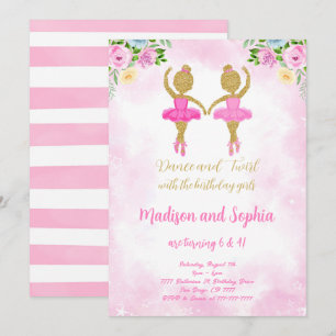 Invitación de cumpleaños de bailarina
