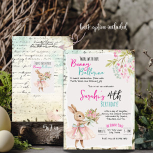 Invitación de Cumpleaños de Bailarina Bunny