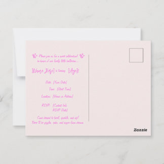 Invitación de cumpleaños de Bailarina Cappuccina -