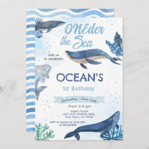 Invitación de cumpleaños de ballena