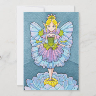 Invitación de cumpleaños de Ballerina Fairy Moussa