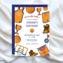 Invitación de cumpleaños de baloncesto