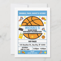 Invitación de cumpleaños de baloncesto