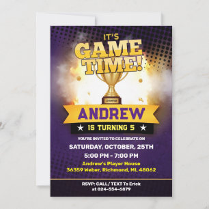 Invitación de cumpleaños de baloncesto personaliza
